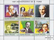 *Známky Guinea Bissau 2003 Henry Ford, MNH hárček - Kliknutím na obrázok zatvorte -